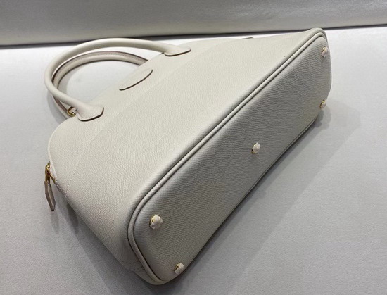 Hermes Bolide 27 Blanc Epsom Leather Hand Stitching Replica