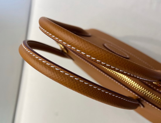 Hermes Bolide 27 Brown Epsom Leather Hand Stitching Replica