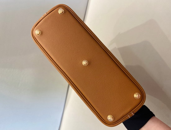 Hermes Bolide 27 Brown Epsom Leather Hand Stitching Replica