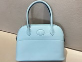 Hermes Bolide 27 Sky Blue Epsom Leather Hand Stitching Replica