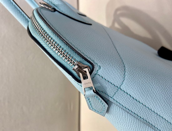 Hermes Bolide 27 Sky Blue Epsom Leather Hand Stitching Replica