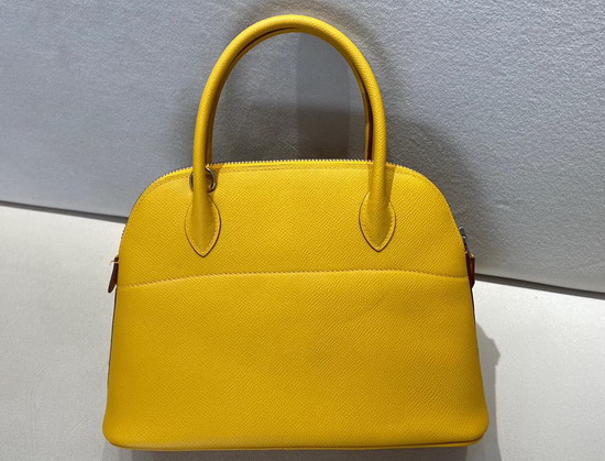Hermes Bolide 27 Yellow Epsom Leather Hand Stitching Replica
