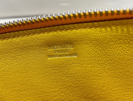 Hermes Bolide 27 Yellow Epsom Leather Hand Stitching Replica