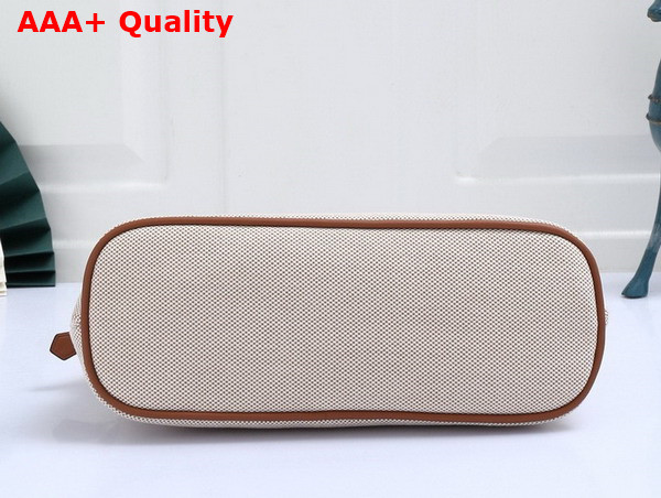 Hermes Bolide Case Medium Model Beige and Orange Canvas Replica
