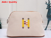 Hermes Bolide Crazy H Case Medium Model Orange Ficelle Tricolor H Canvas with Crazy H Embroidery Replica