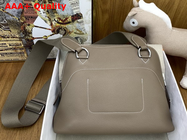 Hermes Bolide Messenger Bag in Elephant Gray Barenia Calfskin Replica