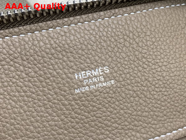 Hermes Bolide Messenger Bag in Elephant Gray Barenia Calfskin Replica