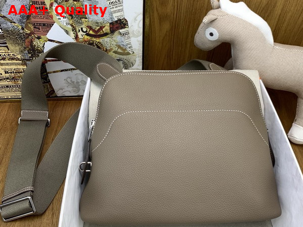 Hermes Bolide Messenger Bag in Elephant Gray Barenia Calfskin Replica