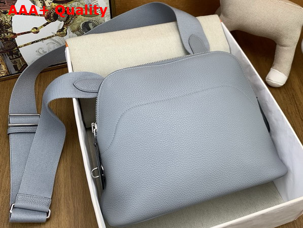 Hermes Bolide Messenger Bag in Gris Pantin Barenia Calfskin Replica