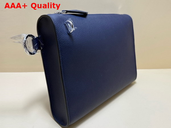 Hermes Bolittle Pouch in Blue Evercolor Calfskin Replica