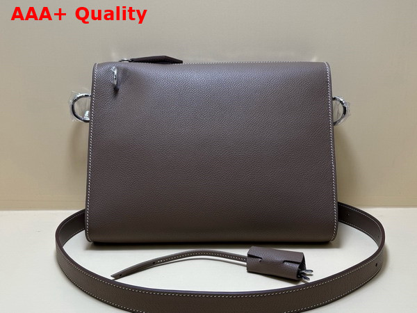 Hermes Bolittle Pouch in Etoupe Evercolor Calfskin Replica