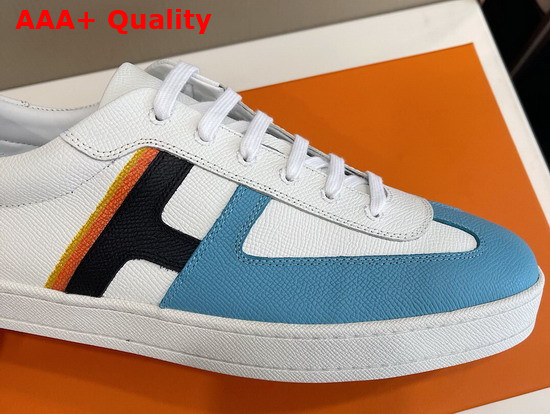 Hermes Boomerang Sneaker Multicolore Bleu Allure Epsom Calfskin Replica