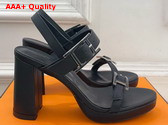 Hermes Bossa Sandal in Noir Calfskin Replica