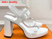 Hermes Bossa Sandal in White Calfskin Replica