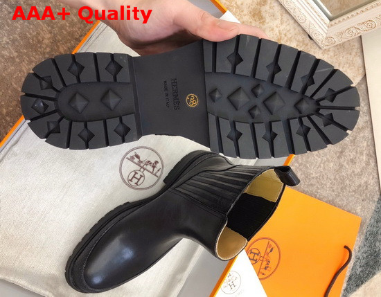 Hermes Bottines Barque Noir Replica