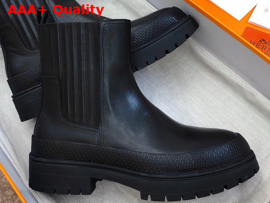 Hermes Bottines Barque Noir Replica