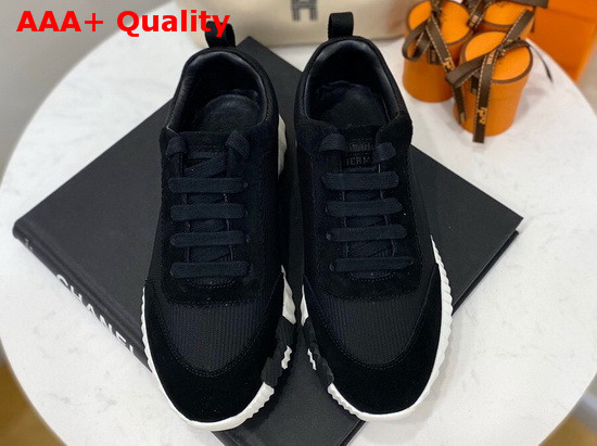 Hermes Bouncing Sneaker in Black Technical Canvas Replica