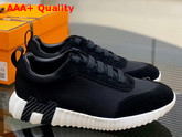 Hermes Bouncing Sneaker in Black Technical Canvas Replica