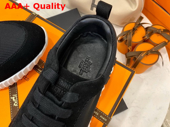 Hermes Bouncing Sneaker in Black Technical Canvas Replica
