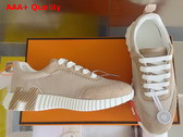 Hermes Bouncing Sneaker in Graphic Mesh and Suede Goatskin Replica