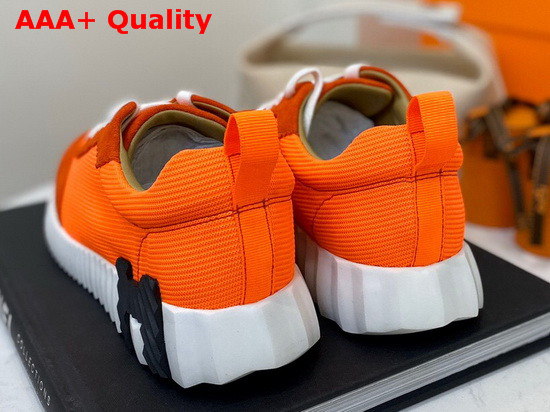 Hermes Bouncing Sneaker in Orange Technical Canvas Replica