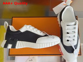 Hermes Bouncing Sneaker in Ripstop Fabric and Calfskin Replica
