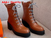 Hermes Bridge Ankle Boot in Natural Calfskin Replica