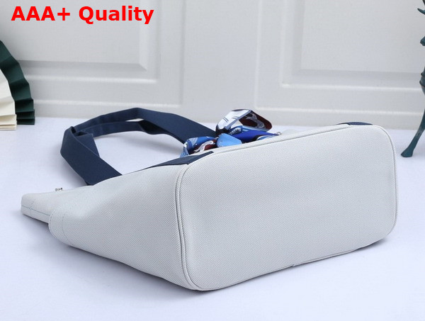 Hermes Cabriole Nappy Bag in Pale Blue Canvas with Blue Handle Replica