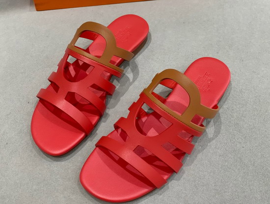 Hermes Camelia Sandal Rouge Corazon Bois De Santal Replica