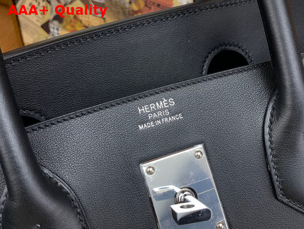 Hermes Cargo Hac Birkin 40 Bag in Beige Canvas and Swift Calfskin Replica