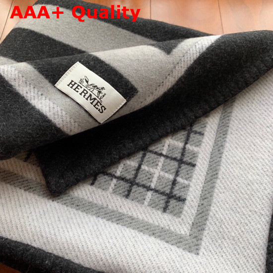 Hermes Cashmere Blanket in Black Replica