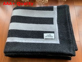 Hermes Cashmere Blanket in Black Replica