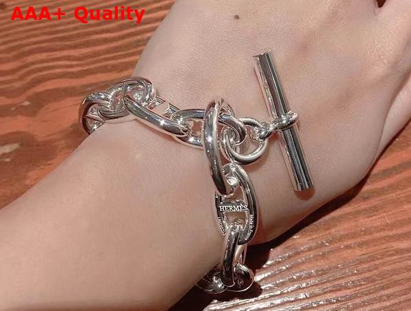 Hermes Chaine D Ancre Bracelet Large Model Sterling Silver Replica