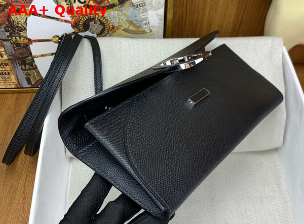 Hermes Chaine d Ancre To Go Wallet in All Black Epsom Calfskin Replica
