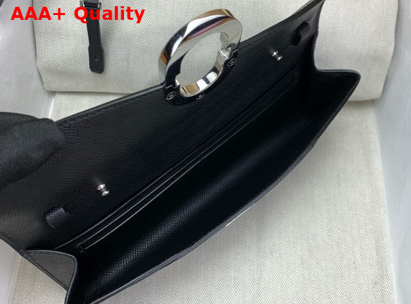 Hermes Chaine d Ancre To Go Wallet in Black Epsom Calfskin Replica
