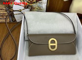 Hermes Chaine d Ancre To Go Wallet in Elephant Grey Epsom Calfskin Replica