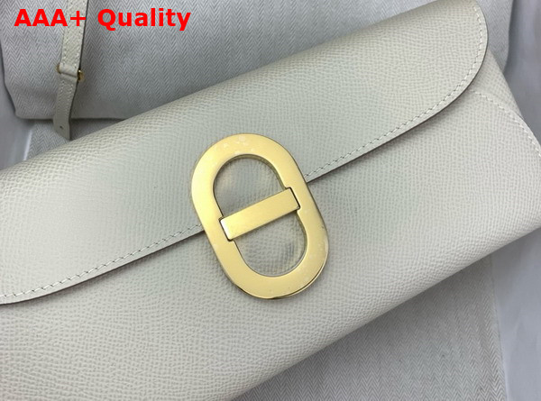Hermes Chaine d Ancre To Go Wallet in Milk White Epsom Calfskin Replica