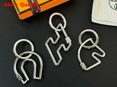Hermes Cheval Key Ring in Silver Replica