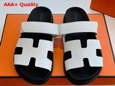 Hermes Chypre Sandal in Blanc Lizard Leather Replica