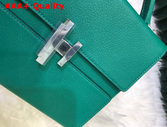 Hermes Cinhetic Bag in Green Goatskin Replica