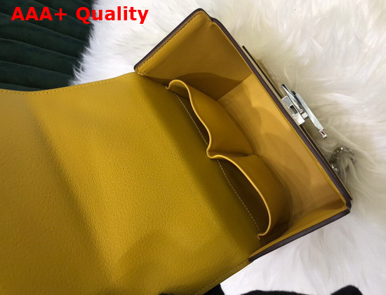 Hermes Cinhetic Bag in Yellow Goatskin Replica