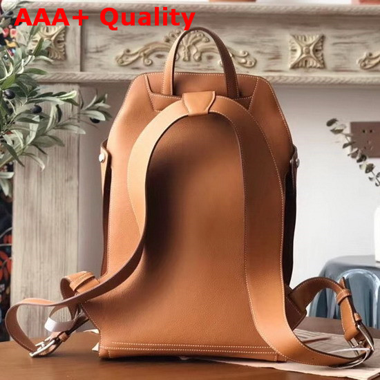 Hermes Cityback 27 Backpack in Gold Taurillon Maurice Leather Replica