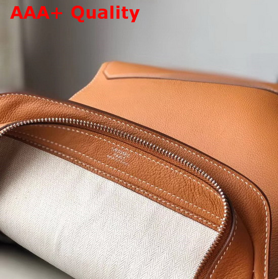 Hermes Cityback 27 Backpack in Gold Taurillon Maurice Leather Replica