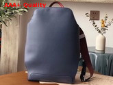 Hermes Cityback 27 Backpack in Navy Blue and Red Taurillon Cristobal Leather Replica