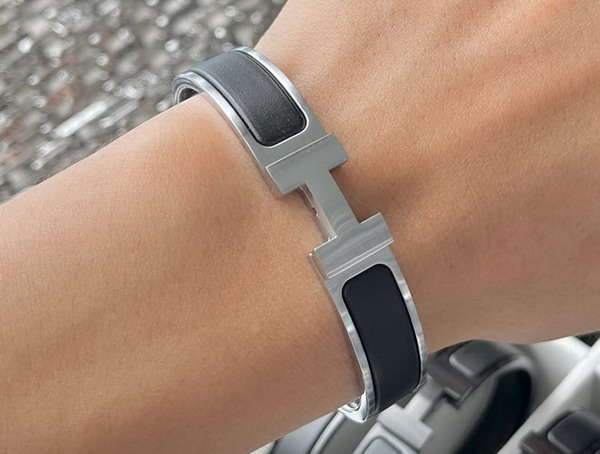 Hermes Clic H Bracelet Matte Black Replica
