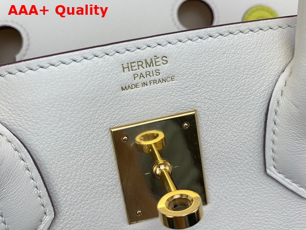 Hermes Colormatic Birkin 30 Bag in Cream and Tan Swift Calfskin Replica