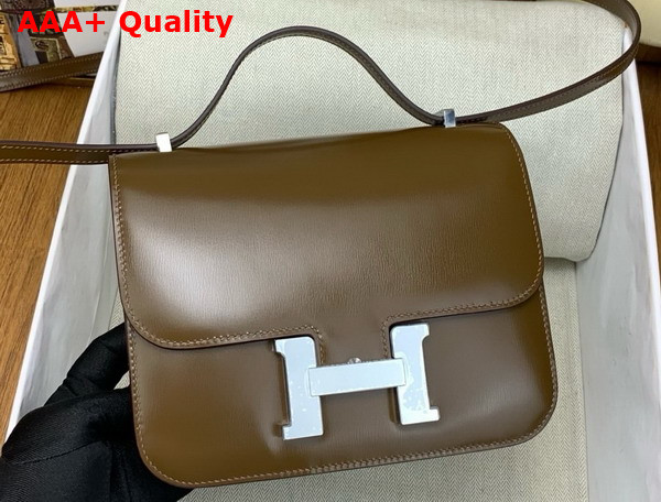 Hermes Constance 18 Bag in Chocolate Box Calfskin Replica