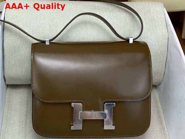 Hermes Constance 18 Bag in Chocolate Box Calfskin Replica