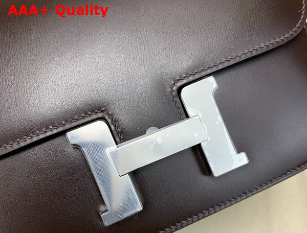 Hermes Constance 18 Bag in Dark Coffee Box Calfskin Replica