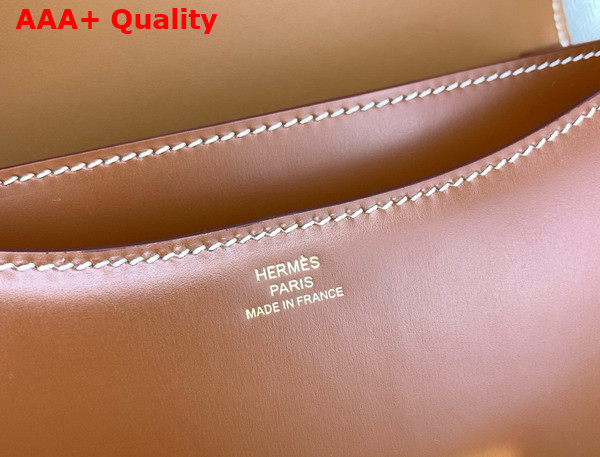 Hermes Constance 18 Bag in Gold Brown Box Calfskin Replica